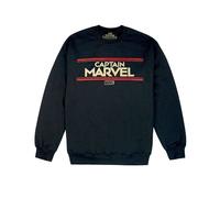 Marvel Captain Letters Womens Black Sweatshirt