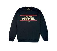 Vanilla Underground Marvel Womens Black Captain Marvel Sweatshirt (Medium)
