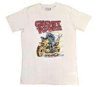 Marvel T Shirt Ghost Rider Bike Official Mens Sand L
