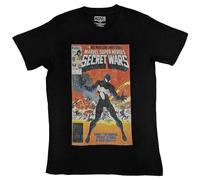 Marvel T Shirt Spiderman Secret Wars Official Mens Black L