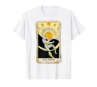 Marvel Tarot Arcana Moon Knight as The Moon Card T-Shirt, Men, White, 6X-Large