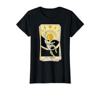 Marvel Tarot Arcana Moon Knight as The Moon Card T-Shirt, Women, Black, Medium