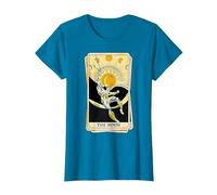 Marvel Tarot Arcana Moon Knight as The Moon Card T-Shirt, Women, Sapphire Blue, Large