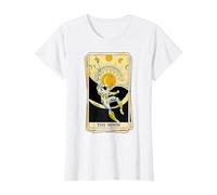 Marvel Tarot Arcana Moon Knight as The Moon Card T-Shirt, Women, White, X-Small