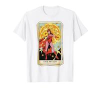 Marvel Tarot Scarlet Witch as The Witch Card T-Shirt, Men, White, 3X-Large