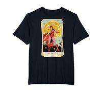 Marvel Tarot Scarlet Witch as The Witch Card T-Shirt, Men's Big and Tall, Black, 4X Tall