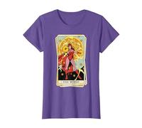 Marvel Tarot Scarlet Witch as The Witch Card T-Shirt, Women, Purple Heather, Small