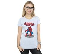 Marvel The Amazing Spider-Man Cotton T-Shirt In Grey Grey XXL