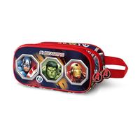 Marvel The Avengers Assemble-3D Double Pencil Case, Multicolour, 22 x 10 cm