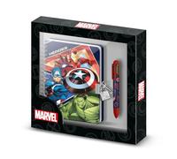 Marvel The Avengers Battle-Pack of A5 Diary + 6-Coloured Pen, Blue