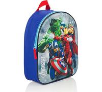 Marvel The Avengers Children's Backpack 3D - Hulk, Thor, Iron Man and Captain America - Blue, red, 30 cm