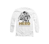 Marvel The Avengers Father's Day Hero Group Long Sleeve T-Shirt, White White