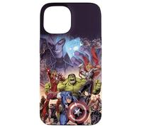 Marvel The Avengers Infinity Saga Comic Cover Case for iPhone 15