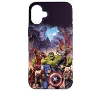 Marvel The Avengers Infinity Saga Comic Cover Case for iPhone 16 Plus