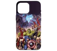 Marvel The Avengers Infinity Saga Comic Cover Case for iPhone 16 Pro Max