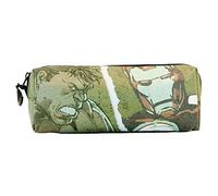 Marvel The Avengers Shout-FAN Square Pencil Case, Military Green, 21 x 8 cm
