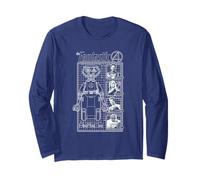 Marvel The Fantastic Four First Family And Herbie Blueprint Long Sleeve T-Shirt