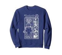 Marvel The Fantastic Four First Family And Herbie Blueprint Sweatshirt