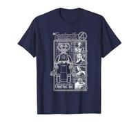 Marvel The Fantastic Four First Family And Herbie Blueprint T-Shirt