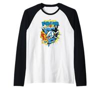 Marvel The Fantastic Four: First Steps Jumping Into Action Raglan Baseball Tee