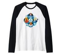 Marvel The Fantastic Four: First Steps Retro Team Circles Raglan Baseball Tee