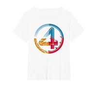 Marvel The Fantastic Four: First Steps Super-Powered 4 Logo T-Shirt, Women's Plus, White, 6X