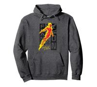 Marvel The Fantastic Four Flame On Johnny Storm Trend Pullover Hoodie