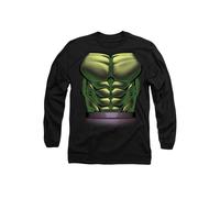 Marvel The Incredible Hulk Costume Long Sleeve T-Shirt, Black | Size: Large Marvel Black L