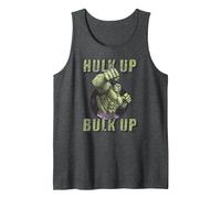 Marvel The Incredible Hulk Tough Hulk Up Bulk Up Badge Tank Top, Men, Dark Heather Grey, Small