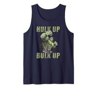 Marvel The Incredible Hulk Tough Hulk Up Bulk Up Badge Tank Top, Men, Navy Blue, Large