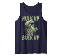 Marvel The Incredible Hulk Tough Hulk Up Bulk Up Badge Tank Top, Men, Navy Blue, Large