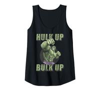 Marvel The Incredible Hulk Tough Hulk Up Bulk Up Badge Tank Top, Women, Black, Medium