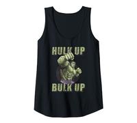 Marvel The Incredible Hulk Tough Hulk Up Bulk Up Badge Tank Top, Women, Black, XX-Large