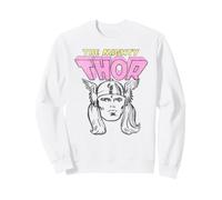 Marvel The Mighty Thor Classic Retro Comic Portrait Vintage Sweatshirt