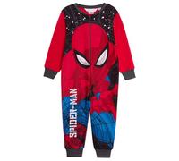 Marvel The Official Spiderman Onesie For Boys Fleece All In One Kids Pyjamas Pjs Zipped Loungewear