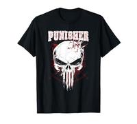 Marvel The Punisher Broken Skull and Logo T-Shirt