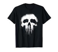 Marvel The Punisher Scary Grungy Skull Logo Graphic T-Shirt