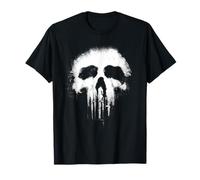 Marvel The Punisher Scary Grungy Skull Logo T-Shirt