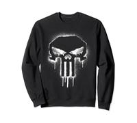 Marvel The Punisher Spray Painted Skull Drip Sweatshirt