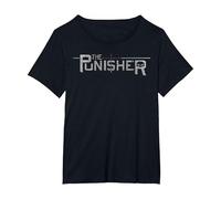 Marvel The Punisher Target in Sight Logo T-Shirt, Women's Plus, Black, 4X