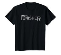 Marvel The Punisher Target in Sight Logo T-Shirt, Youth, Black, Large