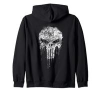 Marvel The Punisher White Zip Hoodie
