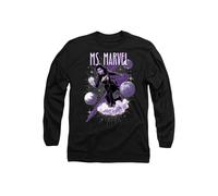 Marvel The s Cosmic Ms Long Sleeve T-Shirt, Black | Size: Small Marvel Black S