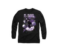 Marvel The s Cosmic Ms Long Sleeve T-Shirt, Black | Size: Small Marvel Black S