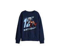 Marvel Thor Birthday 12 Kids Sweatshirt, Navy | Size: 5-6 Years Marvel Navy 5-6 Years