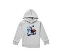 Marvel Thor Birthday 12 Youth Kids Pull-Over Hoodie, Athletic Heather in Grey | Size: 9-11 Years Marvel Grey 9-11 Years