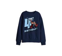 Marvel Thor Birthday 4 Kids Sweatshirt, Navy | Size: 7-8 Years Marvel Navy 7-8 Years