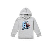 Marvel Thor Birthday 6 Youth Kids Pull-Over Hoodie, Athletic Heather in Grey | Size: 12-13 Years Marvel Grey 12-13 Years