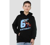 Marvel Thor Birthday 6 Youth Kids Pull-Over Hoodie, Black Marvel Black 12-13 Years