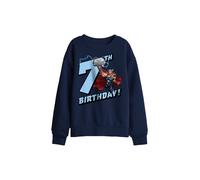 Marvel Thor Birthday 7 Kids Sweatshirt, Navy | Size: 7-8 Years Marvel Navy 7-8 Years